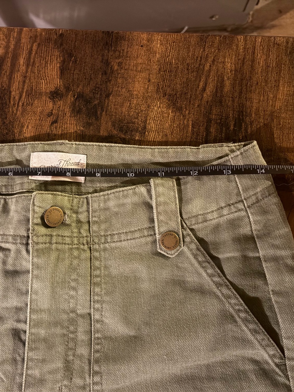 Universal Thread Olive Utility Straight-Leg Pants - Picture 5 of 7